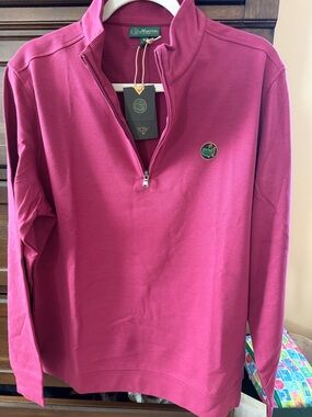 Masters Raspberry-Red Quarter-Zip Pullover 2026